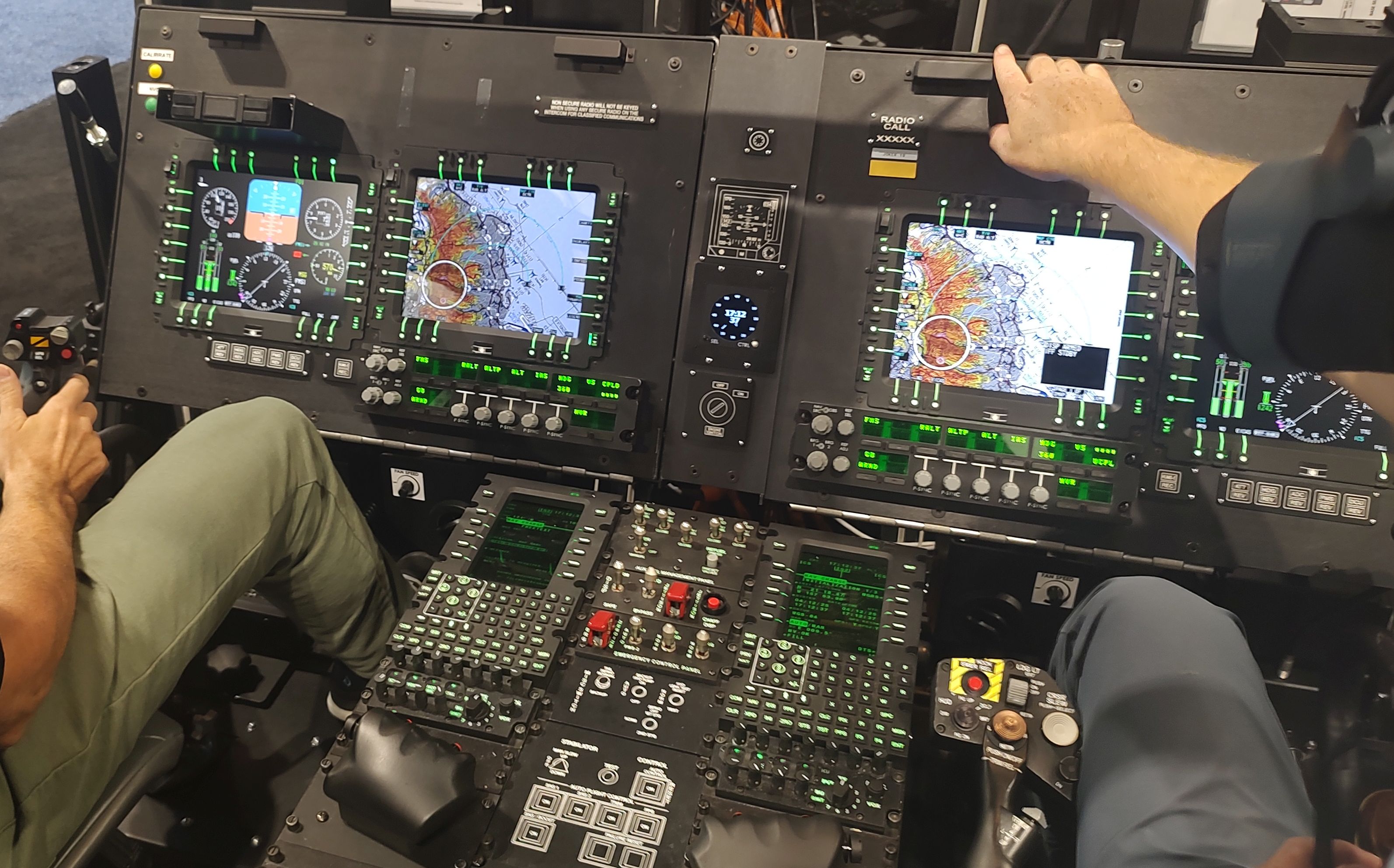 AITI instrument panels installed in the RVCT system